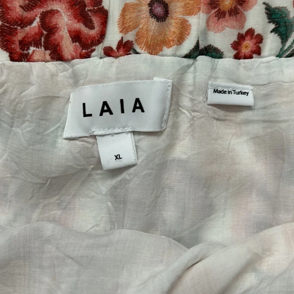 Anthropologie | Laia teka tiered floral maxi skirt size XL - Picture 7 of 11